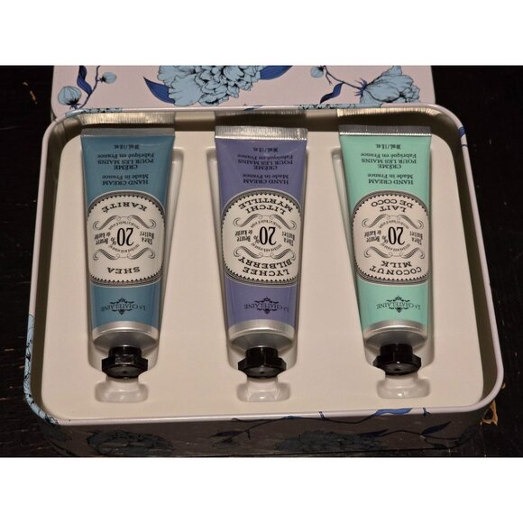 La Chatelaine Hand Cream Gift Set of 3 With Shea Butter Shea Coconut Milk Lychee - Picture 3 of 4